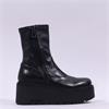 Marco Moreo Vale Side Zip Ankle Boot - Black Leather